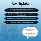 Request Your Updated Complete Pokémon Master or Cameo Set Placeholders, Binder Pages, Printable PDF & Digital Download