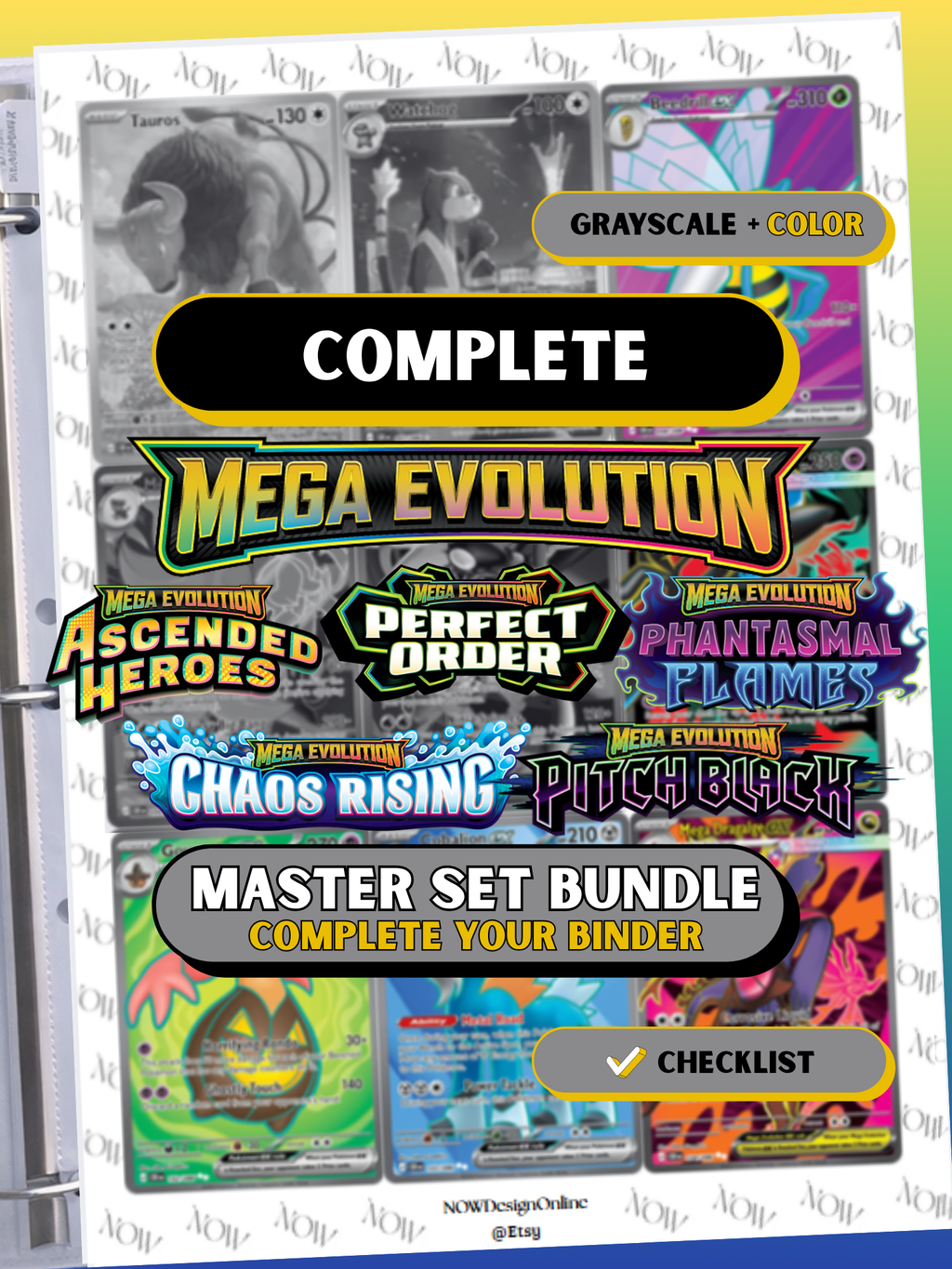 Mega Evolution Bundle Master Set Placeholders: All Sets Included