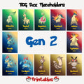 Pokémon Gen 2 National Pokedex Placeholders, Binder Inserts, Johto Collection (Digital Download)