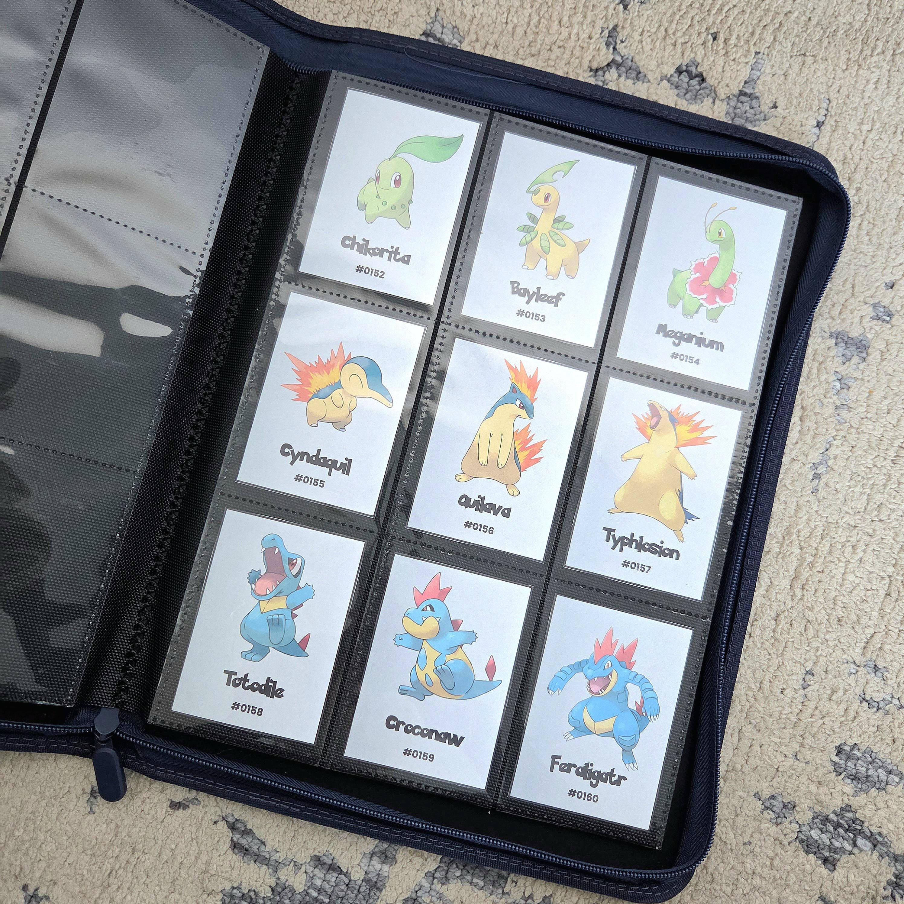 Pokemon Gen 2 Binder Inserts | Johto Collection (Digital Download), National Pokedex Placeholder