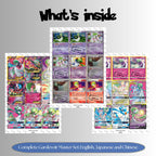 Gardevoir binder pages set overview showing the included Pokémon cards to print and cut for your binder sleeves.