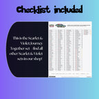 Example of the checklist that’s included to see which cards are all in the Journey Together set from the Scarlet & Violet Series.