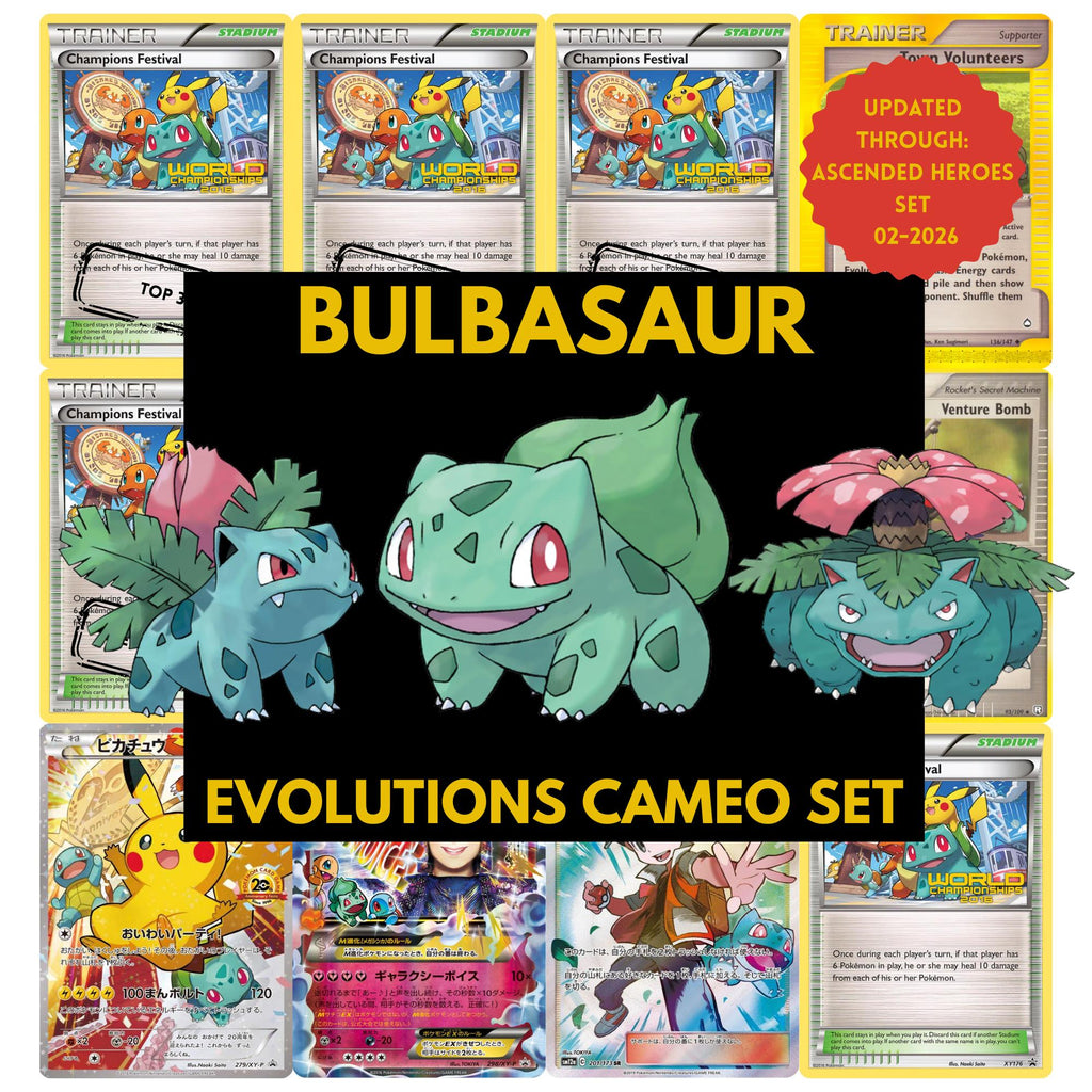 Bulbasaur Evolutions Cameo Card Placeholders