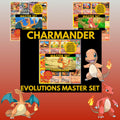 Charmander Evolutions Master Set Bundle Placeholders: English, Japanese, Chinese (PDF Downloads)