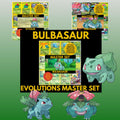 Bulbasaur Evolutions Master Set Bundle Binder Placeholders: English, Japanese, Chinese (PDF Downloads)
