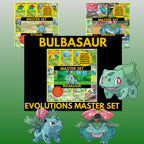 Bulbasaur Evolutions Master Set Bundle Binder Placeholders: English, Japanese, Chinese (PDF Downloads)