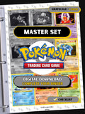 Pokemon Base Set Printable Placeholders Master Set Binder Pages + Checklist (Digital Download)