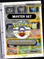 Legendary Collection Placeholders, Pokemon Master Set Printable Binder Inserts, TCG, Digital Download