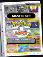 Pokémon Neo Destiny Binder Pages, National Pokedex Placeholders, Printable TCG, Digital Download