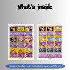 Kadabra binder pages set overview showing the included Pokémon cards to print and cut for your binder sleeves.