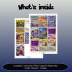 Gengar, Haunter and Gastly Cameo binder pages set overview showing the included Pokémon cards to print and cut for your binder sleeves.