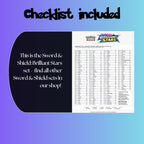 Example of the checklist that’s included to see which cards are all in the Brilliant Stars set from the Sword & Shield Series