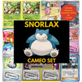 Snorlax Cameo binder pages set showing grayscale and color Pokémon cards, designed as a digital download to complete a collector’s binder.