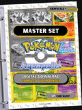 Aquapolis Placeholders, Pokemon Master Set Printable Binder Inserts, TCG, Digital Download