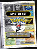 Pokemon Base Set 2 Printable Placeholders Master Set Binder Pages + Checklist (Digital Download)