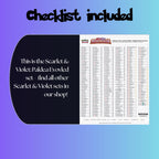 Example of the checklist that’s included to see which cards are all in the Paldea Evolved set from the Scarlet & Violet Series.