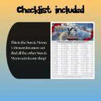 Example of the checklist that’s included to see which cards are all in the Crimson Invasion set from the Sun & Moon Series.