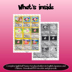Igglybuff binder pages set overview showing the included Pokémon cards to print and cut for your binder sleeves.