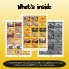 Dugtrio binder pages set overview showing the included Pokémon cards to print and cut for your binder sleeves.