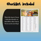 Example of the checklist that’s included to see which cards are all in the Unbroken Bonds set from the Sun & Moon Series.