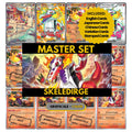 Skeledirge binder pages set showing grayscale and color Pokémon cards, designed as a digital download to complete a collector’s binder.