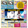 Togetic binder pages set showing grayscale and color Pokémon cards, designed as a digital download to complete a collector’s binder.