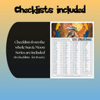 Example of the checklist that’s included to see which cards are all in the Sun & Moon set from the Sun & Moon Series.