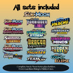 Showing all sets of Sun & Moon Master Sets are included in the bundle.