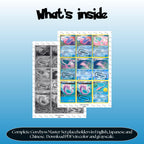 Gorebyss binder pages set overview showing the included Pokémon cards to print and cut for your binder sleeves.