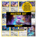Noibat binder pages set showing grayscale and color Pokémon cards, designed as a digital download to complete a collector’s binder.