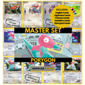 Porygon binder pages set showing grayscale and color Pokémon cards, designed as a digital download to complete a collector’s binder.