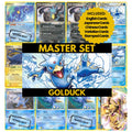 Golduck binder pages set showing Pokémon cards, designed as a digital download to complete a collector’s binder.