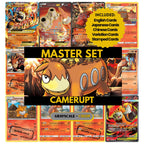 Camerupt binder pages set showing grayscale and color Pokémon cards, designed as a digital download to complete a collector’s binder.
