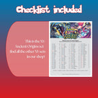 Example of the checklist that’s included to see which cards are all in the Ancient Origins set from the XY Series.