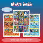 XY: BREAKthrough master set overview showing the included Pokémon cards to print and a full color checklist for the XY binder.