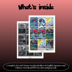 Zoroark binder pages set overview showing the included Pokémon cards to print and cut for your binder sleeves.