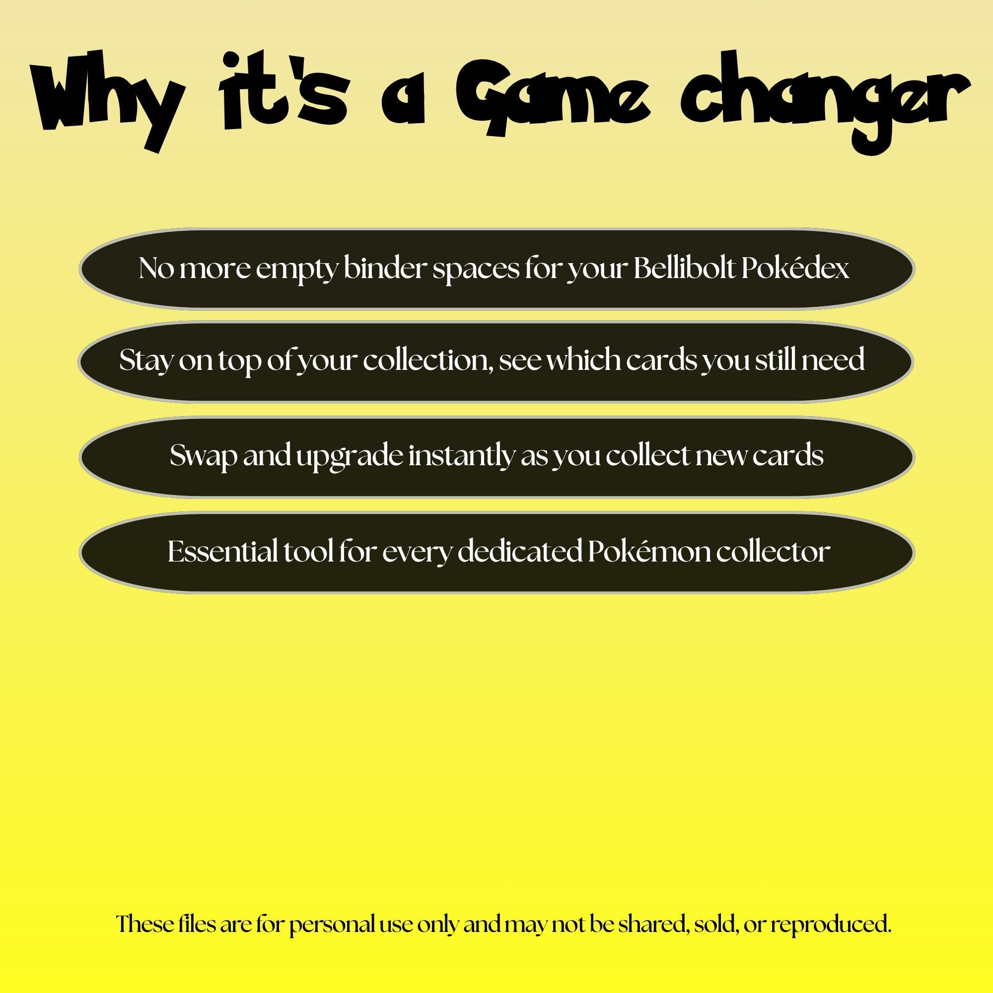 Bellibolt set checklist highlighting the benefits of tracking and upgrading your Pokémon card collection.