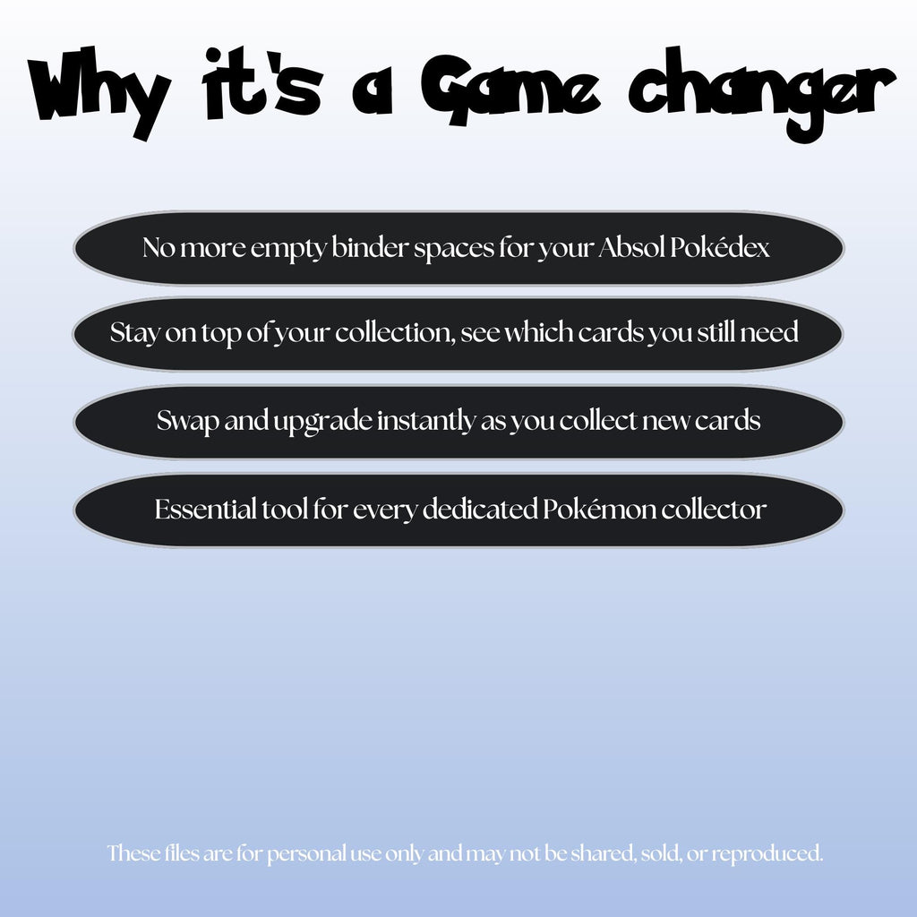 Absol set checklist highlighting the benefits of tracking and upgrading your Pokémon card collection.