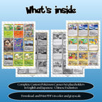 Custom Pokémon Cameo Set placeholders overview showing included binder pages to print, cut and place in your collection.