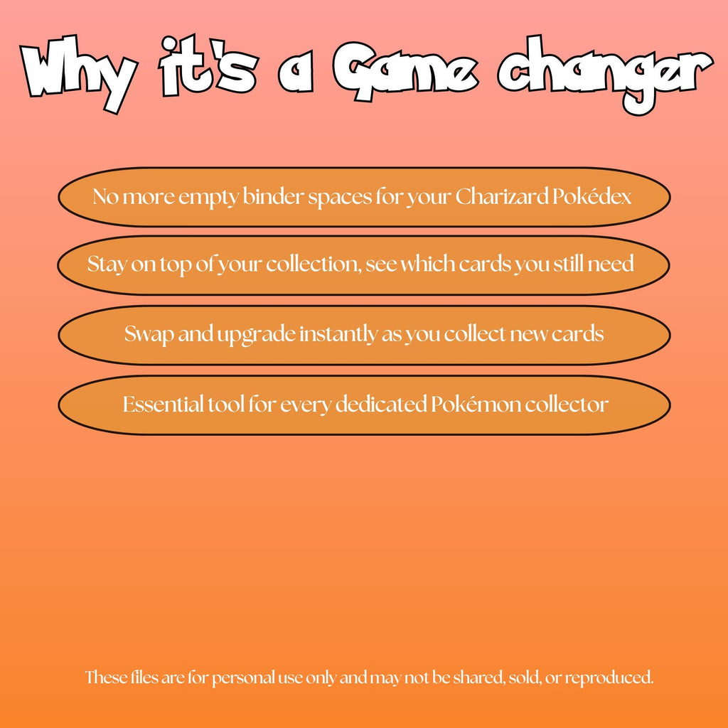 Charizard set checklist highlighting the benefits of tracking and upgrading your Pokémon card collection.