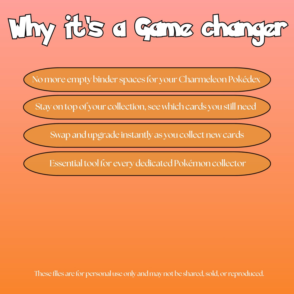 Charmeleon set checklist highlighting the benefits of tracking and upgrading your Pokémon card collection.