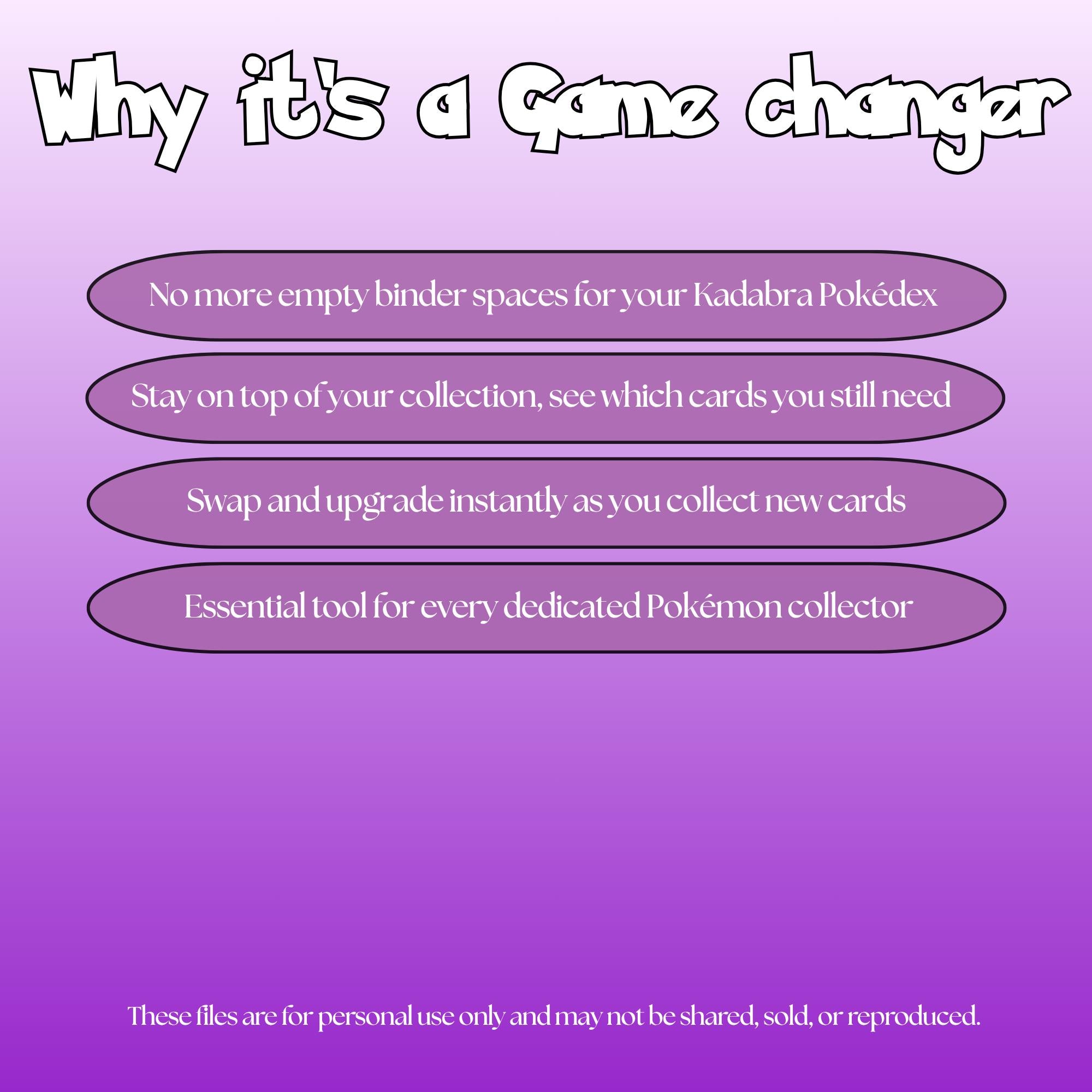 Kadabra set checklist highlighting the benefits of tracking and upgrading your Pokémon card collection.