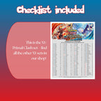 Example of the checklist that’s included to see which cards are all in the Primal Clash set from the XY Series.