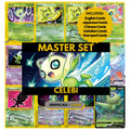 Celebi binder pages set showing grayscale and color Pokémon cards, designed as a digital download to complete a collector’s binder.