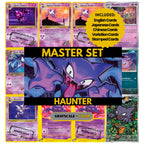 Haunter binder pages set showing grayscale and color Pokémon cards, designed as a digital download to complete a collector’s binder.
