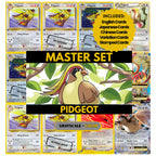 Pidgeot binder pages set showing Pokémon cards, designed as a digital download to complete a collector’s binder.