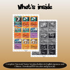 Marowak binder pages set overview showing the included Pokémon cards to print and cut for your binder sleeves.