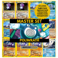 Poliwrath binder pages set showing grayscale and color Pokémon cards, designed as a digital download to complete a collector’s binder.