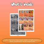 Charmeleon binder pages set overview showing the included Pokémon cards to print and cut for your binder sleeves.
