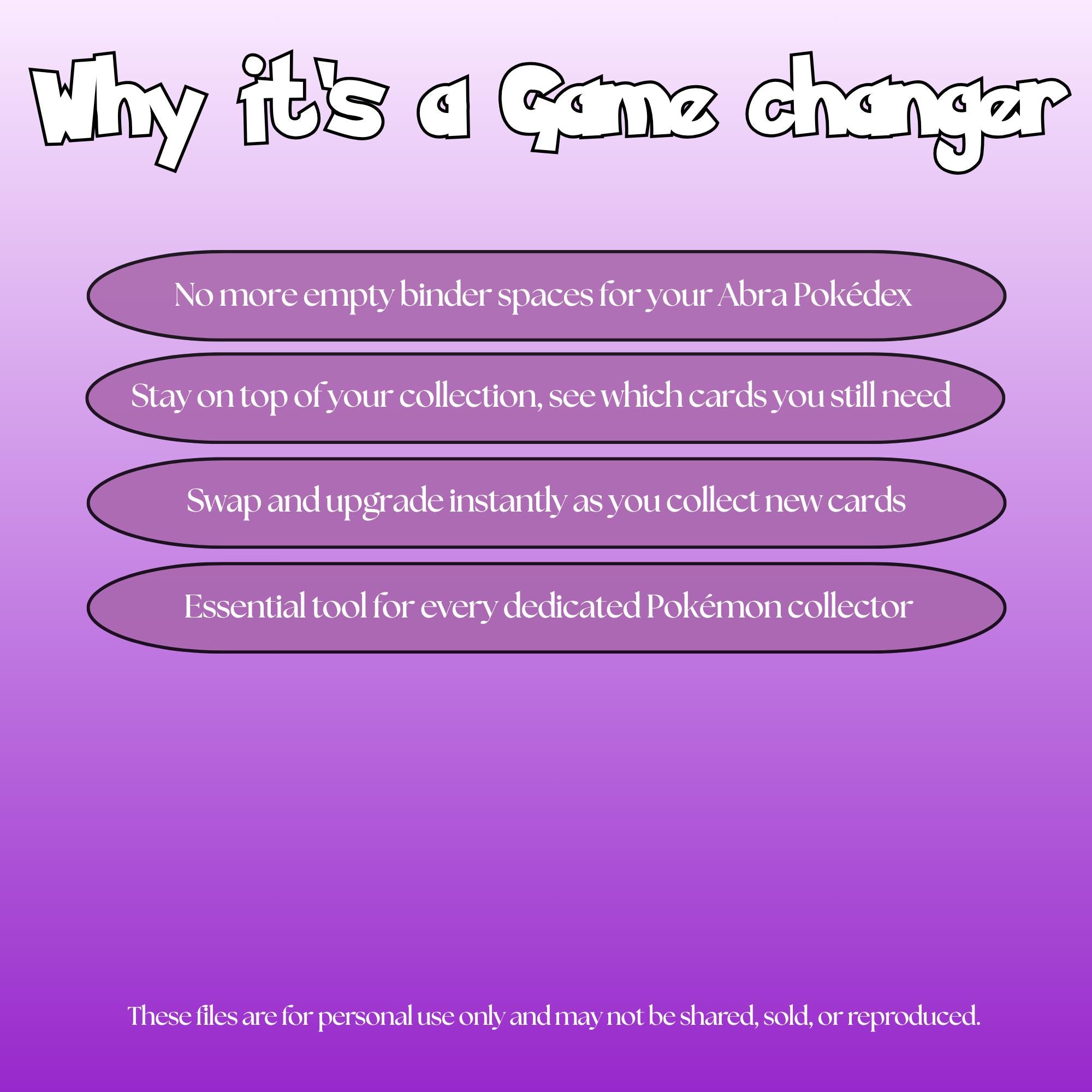 Abra set checklist highlighting the benefits of tracking and upgrading your Pokémon card collection.